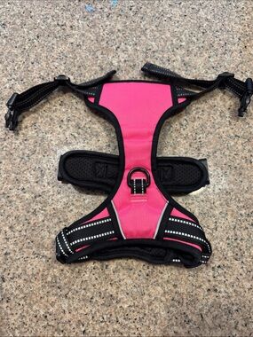 Pink Reflective Dog Harness with D-Ring